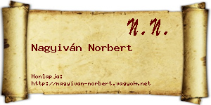 Nagyiván Norbert névjegykártya